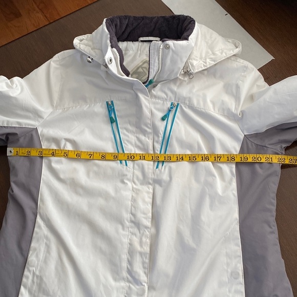 ZeroXposur Women Winter Hooded Jacket White Gray Size Large - Picture 13 of 14